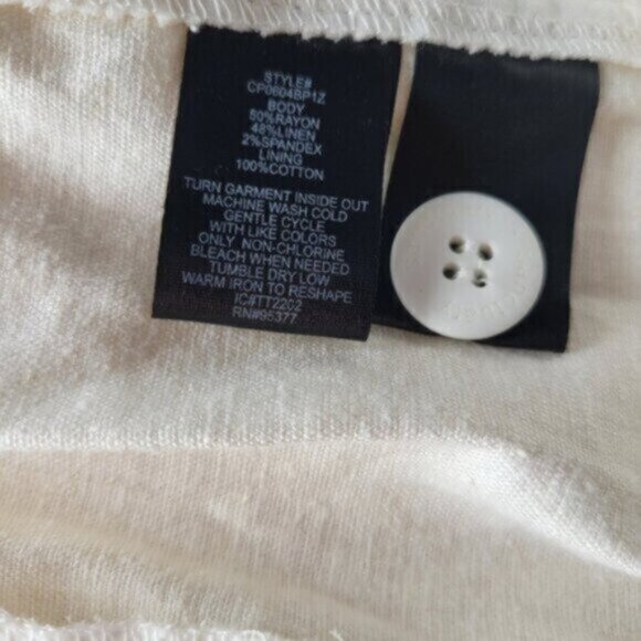 Anthropologie Reissue Cargo Standard Rise Pant Powdered Sugar Size 18 - Picture 4 of 12